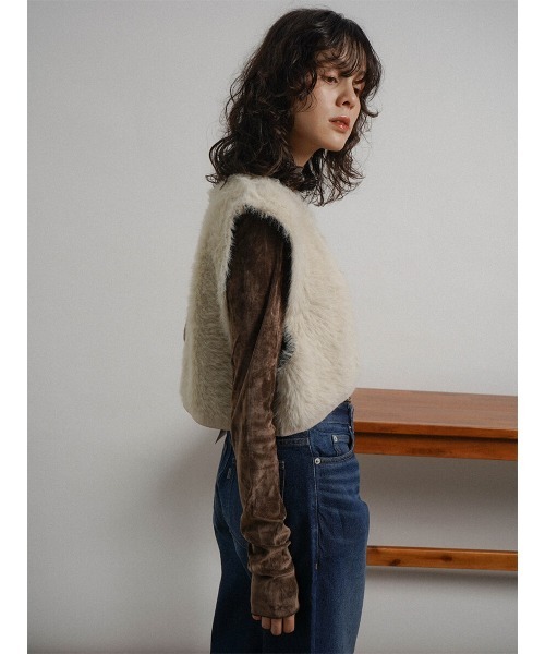 ○ 美品　6(ROKU)FAKE FUR VEST/ベスト 2025年最新】6 roku ファーベストの人気アイテム - メルカリ