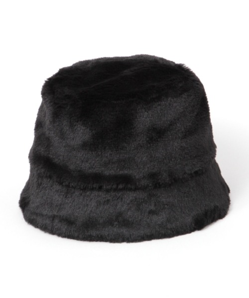 LEPSIM（レプシィム）の「フェイクファーバケハ　210086（ハット・レディース・ブラック/レオパード・ONE SIZE）」の2枚目の写真