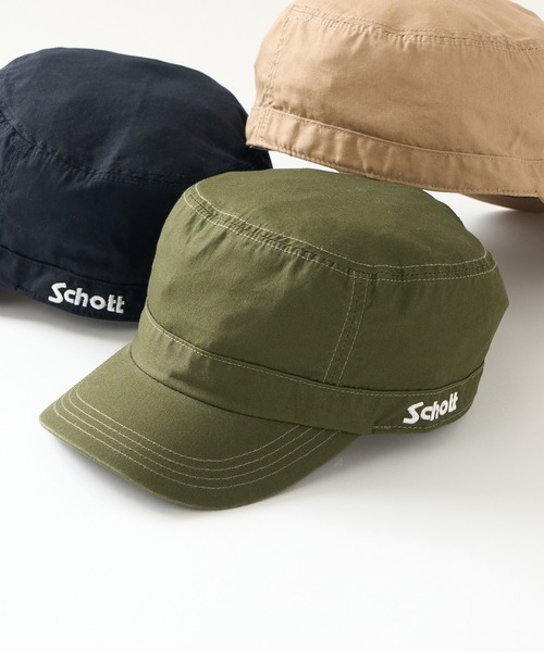 セール】【Schott】コットンワークキャップ SC010（キャップ）｜schott