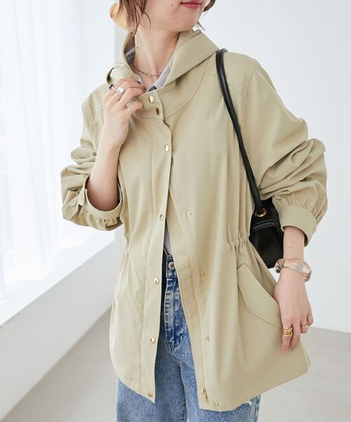 MAJESTIC LEGON（マジェスティックレゴン）の「ウエストきゅっとミディブルゾン（ブルゾン・レディース・アイボリー/カーキオリーブ/ピンクベージュ・MEDIUM/SMALL）」の19枚目の写真