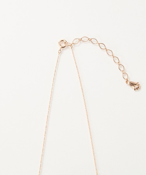 Phoebe(フィービィー)の「【金属アレルギー対応】プチベゼルストーンネックレス/全長:40cm+5cm(ネックレス・レディース・シャンパン・FREE)」の8枚目の写真