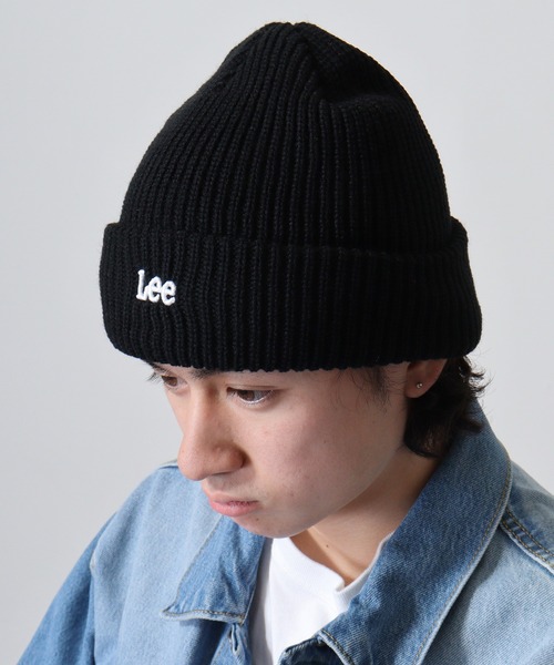 Lee（リー）の「Lee 3D EMB WATCH ACRYLIC（ニットキャップ/ビーニー・メンズ・ブラック/ライトベージュ・FREE）」の8枚目の写真