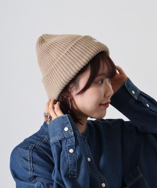 Lee（リー）の「Lee 3D EMB WATCH ACRYLIC（ニットキャップ/ビーニー・メンズ・ブラック/ライトベージュ・FREE）」の7枚目の写真