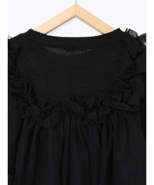 ehka sopo（エヘカソポ）の「チュールドッキングニットプルオーバー