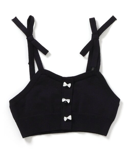 apres les cours(アプレレクール)の「【ジュニア対応】リボンチャームニットビスチェ(ベスト・キッズ・アイボリー/ネイビー・100/120/140)」の15枚目の写真