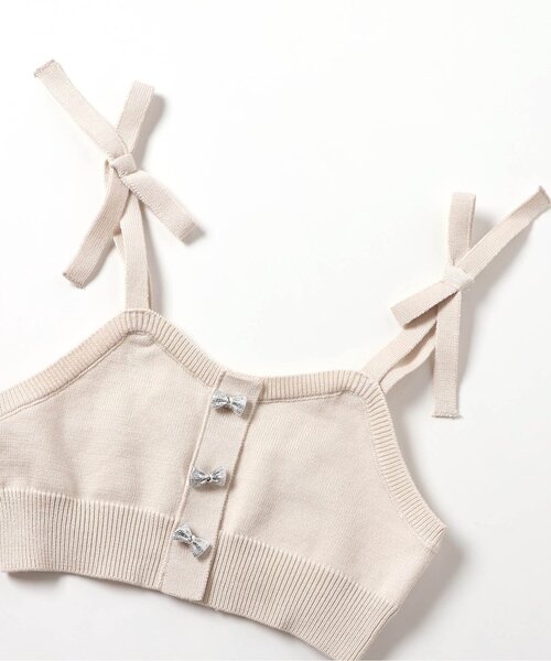 apres les cours(アプレレクール)の「【ジュニア対応】リボンチャームニットビスチェ(ベスト・キッズ・アイボリー/ネイビー・100/120/140)」の17枚目の写真