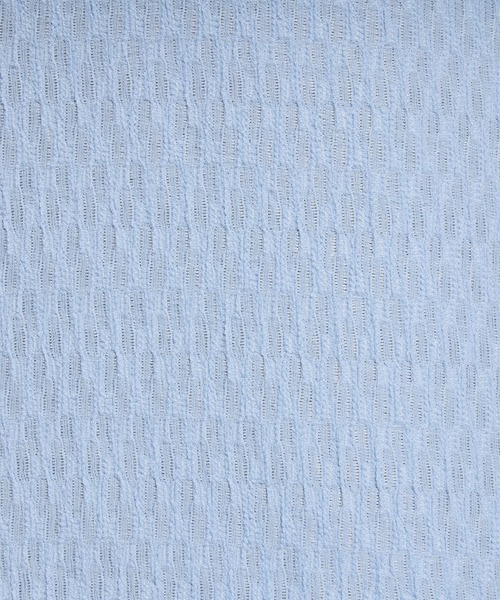 HIDEAWAYS NICOLE（ハイダウェイニコル）の「バーク風ジャガード7分袖バンドカラーシャツ（シャツ/ブラウス・メンズ・ラベンダー/オフホワイト/サックスブルー/ブラック・X-LARGE/LARGE/MEDIUM）」の18枚目の写真