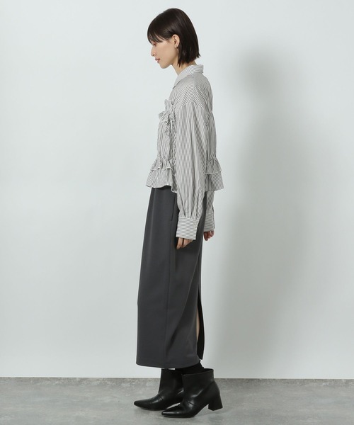 着丈が選べる＞ジョーゼットナロースカート / 291439（スカート