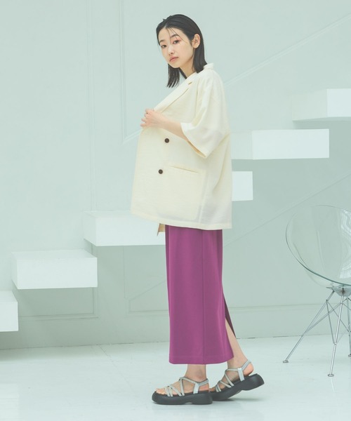 着丈が選べる＞ジョーゼットナロースカート / 291439（スカート