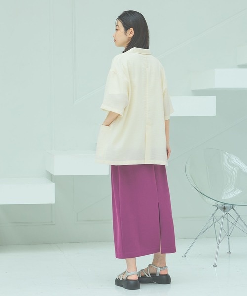 着丈が選べる＞ジョーゼットナロースカート / 291439（スカート