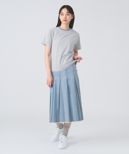 DANTON（ダントン）の「DANTON / T/C INNER T-SHIRT（Tシャツ/カットソー・レディース・ネイビー×ホワイト/レッド系その他/グレー×ホワイト・SMALL/MEDIUM）」の13枚目の写真