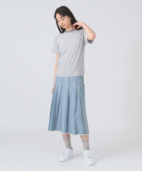 DANTON（ダントン）の「DANTON / T/C INNER T-SHIRT（Tシャツ/カットソー・レディース・ネイビー×ホワイト/レッド系その他/グレー×ホワイト・SMALL/MEDIUM）」の14枚目の写真