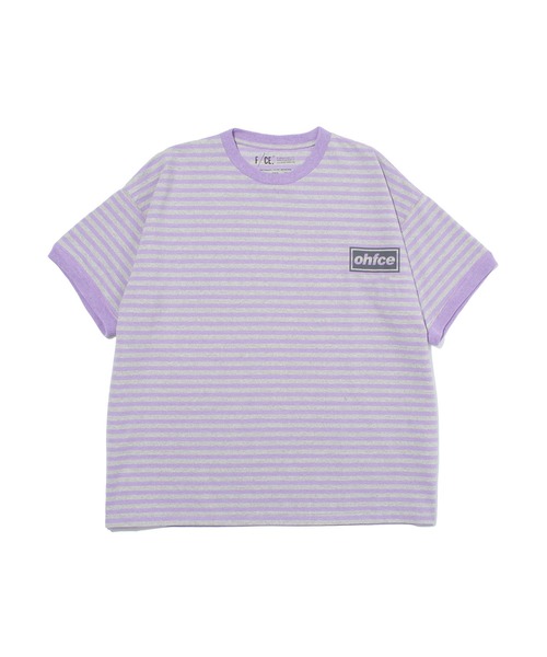 F/CE. (エフシーイー)の「F/CE. OHFCE BORDER TEE / エフシーイー オーエフシー ボーダー ティー(Tシャツ/カットソー・メンズ・グリーン/パープル・SMALL/MEDIUM/LARGE/X-LARGE)」の2枚目の写真