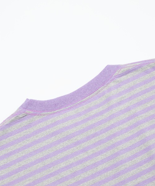 F/CE. (エフシーイー)の「F/CE. OHFCE BORDER TEE / エフシーイー オーエフシー ボーダー ティー(Tシャツ/カットソー・メンズ・グリーン/パープル・SMALL/MEDIUM/LARGE/X-LARGE)」の11枚目の写真