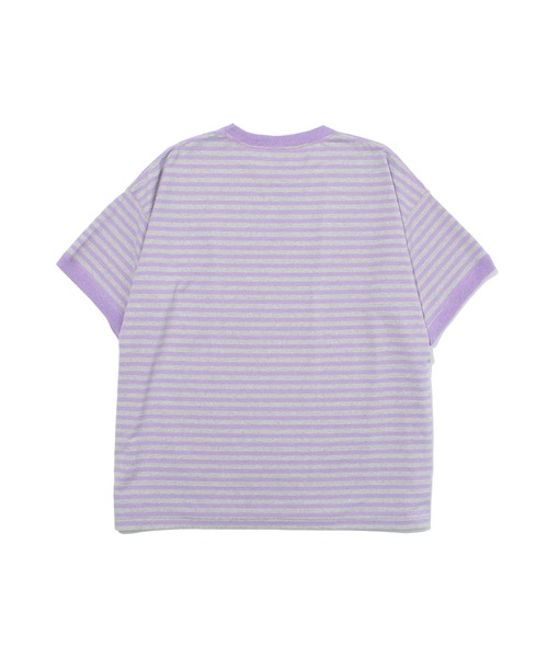 F/CE. (エフシーイー)の「F/CE. OHFCE BORDER TEE / エフシーイー オーエフシー ボーダー ティー(Tシャツ/カットソー・メンズ・グリーン/パープル・SMALL/MEDIUM/LARGE/X-LARGE)」の3枚目の写真