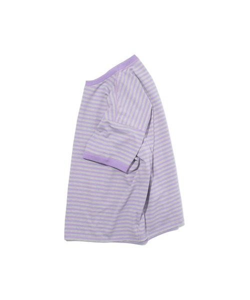 F/CE. (エフシーイー)の「F/CE. OHFCE BORDER TEE / エフシーイー オーエフシー ボーダー ティー(Tシャツ/カットソー・メンズ・グリーン/パープル・SMALL/MEDIUM/LARGE/X-LARGE)」の5枚目の写真