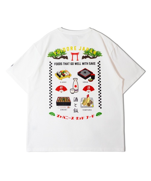 JACKROSE（ジャックローズ）の「YOIDORE 日本食と酒 TEE（Tシャツ/カットソー・メンズ・ブラック/ホワイト・M/L/XL）」の4枚目の写真