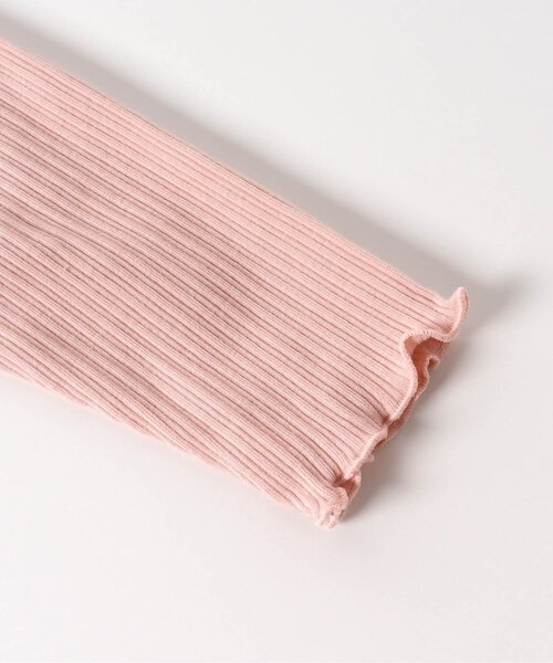 apres les cours（アプレレクール）の「【ジュニア対応】肩リボンフラワードッキングトップス（Tシャツ/カットソー・キッズ・ブルー/ピンク・140/130/80/120/110/100/90）」の15枚目の写真