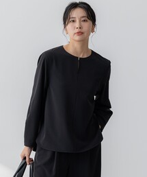 【洗える】2WAYストレッチツイル ブラウス