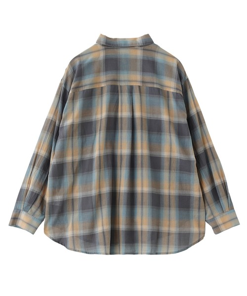 ROSE BUD(ローズバッド)の「【WEB・一部店舗限定】OVERSIZE L/S SHIRT(シャツ/ブラウス・レディース・ブラウン/ブルー/グレー・ONE SIZE)」の4枚目の写真