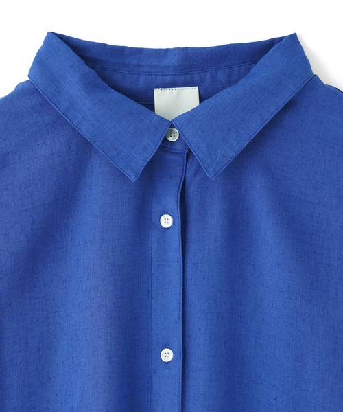 ROSE BUD(ローズバッド)の「【WEB・一部店舗限定】OVERSIZE L/S SHIRT(シャツ/ブラウス・レディース・ブラウン/ブルー/グレー・ONE SIZE)」の9枚目の写真