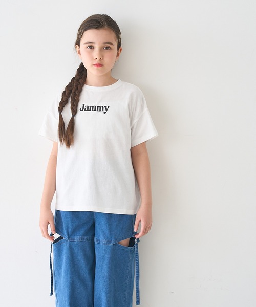 キッズ プリントTシャツ＆メッシュトップス 2点セット（Tシャツ
