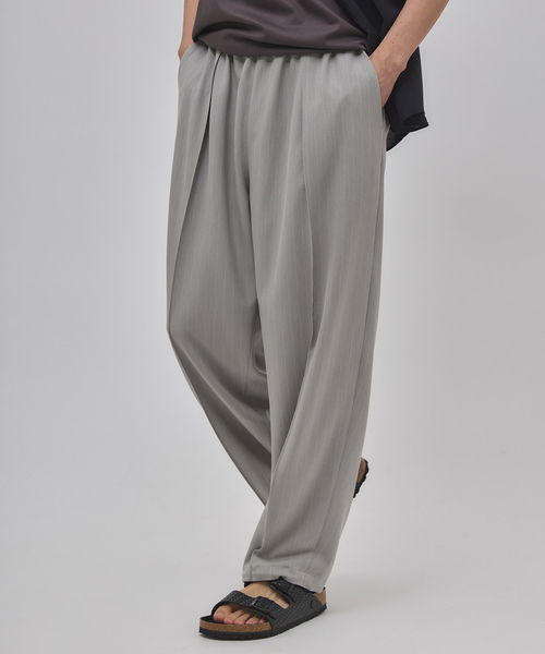 セール】ワルツ ストライプ バルーンフィットパンツ（スラックス