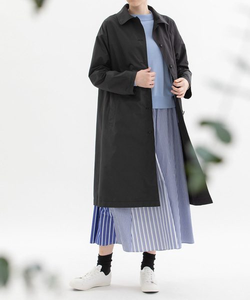 セール】タッサータックコート（ステンカラーコート）｜nop de nod