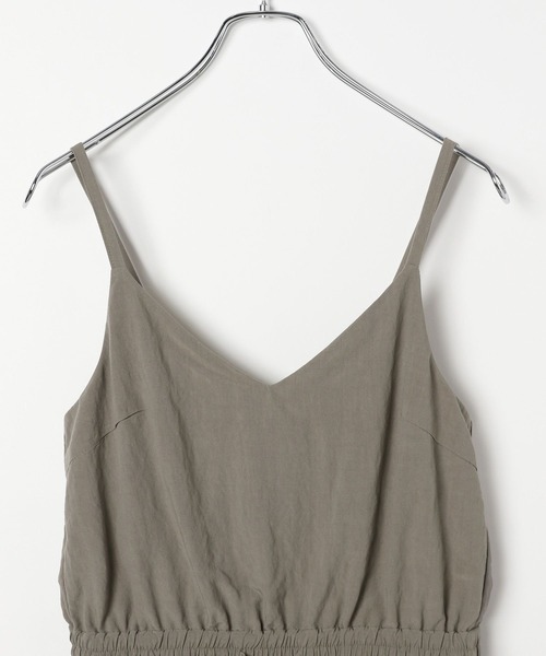 BAYFLOW（ベイフロー）の「[さらっと軽い着心地]ウエストギャザーサロペット（サロペット/オーバーオール・レディース・ブラック/カーキ・FREE）」の11枚目の写真