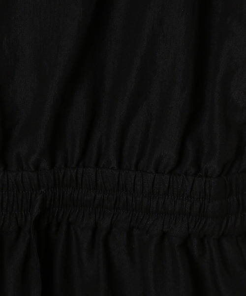 BAYFLOW（ベイフロー）の「[さらっと軽い着心地]ウエストギャザーサロペット（サロペット/オーバーオール・レディース・ブラック/カーキ・FREE）」の18枚目の写真