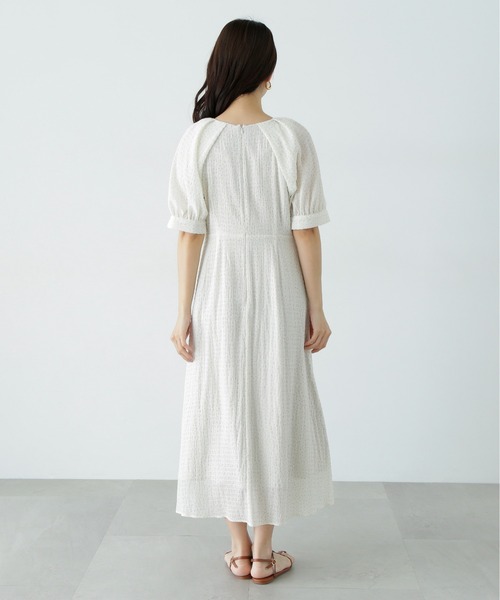 N.(N. Natural Beauty Basic)(エヌエヌナチュラルビューティーベーシック)の「ラグランスリーブドットワンピース(ワンピース・レディース・ブラック/オフホワイト・MEDIUM)」の11枚目の写真