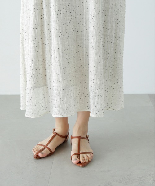 N.(N. Natural Beauty Basic)(エヌエヌナチュラルビューティーベーシック)の「ラグランスリーブドットワンピース(ワンピース・レディース・ブラック/オフホワイト・MEDIUM)」の15枚目の写真