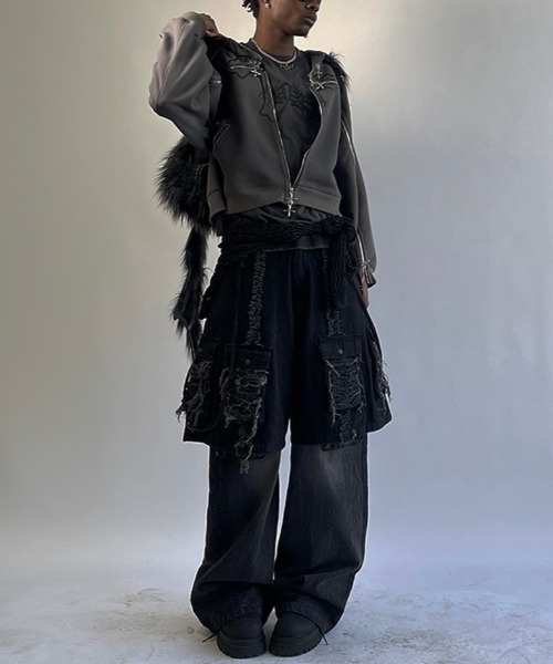 haveyoudiedbefore(ハブユーダイドビフォー)の「【haveyoudiedbefore?】Bat pack / 【ハブユーダイドビフォー?】バットバックパック <着用動画あり>(バックパック/リュック・メンズ・ブラック/ホワイト・ONE SIZE)」の14枚目の写真