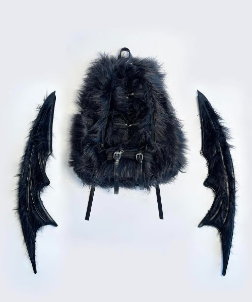 haveyoudiedbefore(ハブユーダイドビフォー)の「【haveyoudiedbefore?】Bat pack / 【ハブユーダイドビフォー?】バットバックパック <着用動画あり>(バックパック/リュック・メンズ・ブラック/ホワイト・ONE SIZE)」の19枚目の写真