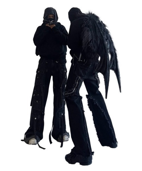 haveyoudiedbefore(ハブユーダイドビフォー)の「【haveyoudiedbefore?】Bat pack / 【ハブユーダイドビフォー?】バットバックパック <着用動画あり>(バックパック/リュック・メンズ・ブラック/ホワイト・ONE SIZE)」の9枚目の写真