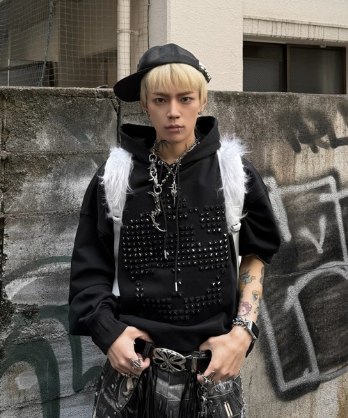 haveyoudiedbefore(ハブユーダイドビフォー)の「【haveyoudiedbefore?】Bat pack / 【ハブユーダイドビフォー?】バットバックパック <着用動画あり>(バックパック/リュック・メンズ・ブラック/ホワイト・ONE SIZE)」の8枚目の写真