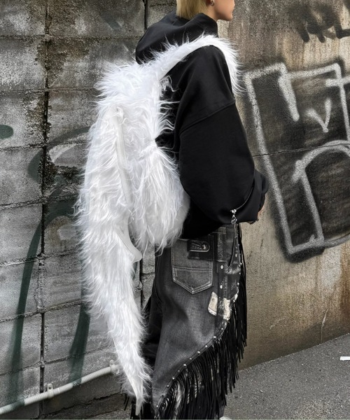 haveyoudiedbefore(ハブユーダイドビフォー)の「【haveyoudiedbefore?】Bat pack / 【ハブユーダイドビフォー?】バットバックパック <着用動画あり>(バックパック/リュック・メンズ・ブラック/ホワイト・ONE SIZE)」の7枚目の写真