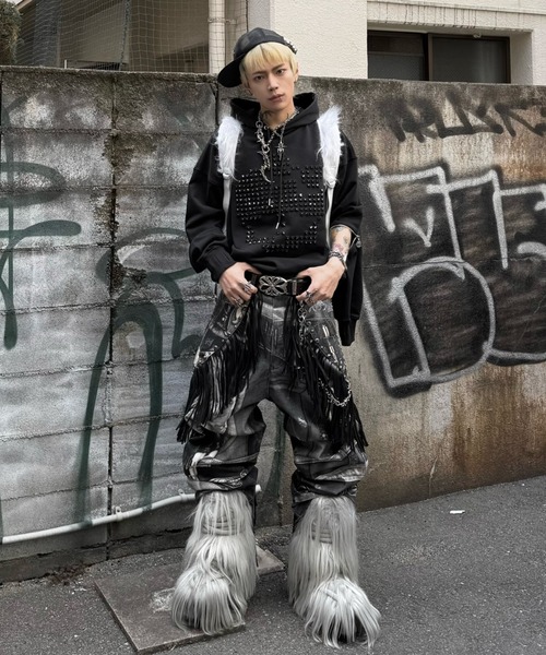 haveyoudiedbefore(ハブユーダイドビフォー)の「【haveyoudiedbefore?】Bat pack / 【ハブユーダイドビフォー?】バットバックパック <着用動画あり>(バックパック/リュック・メンズ・ブラック/ホワイト・ONE SIZE)」の6枚目の写真