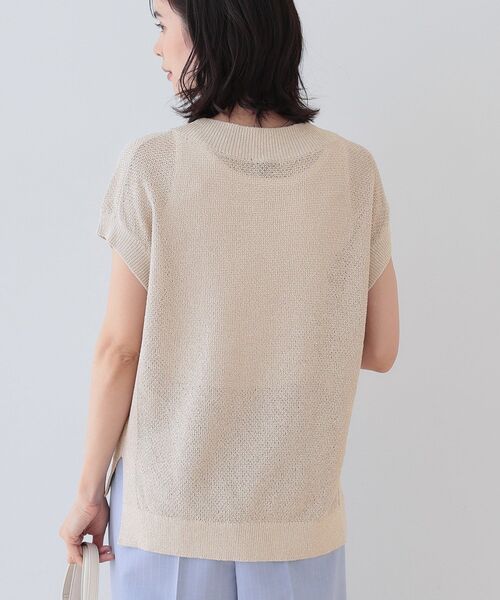 INDIVI(インディヴィ)の「【和紙混素材】フレンチスリーブミックスカラーニット(ニット/セーター・レディース・グレー系4/ベージュ系その他7/グリーン系5/チャコール・38/34/19/15 /13/05)」の19枚目の写真