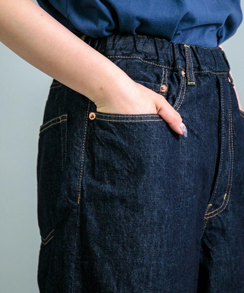 オムニゴッド　デニムキュロットパンツ OMNIGOD womens / オムニゴッド ] 10ozデニム 5Pイージーワイド