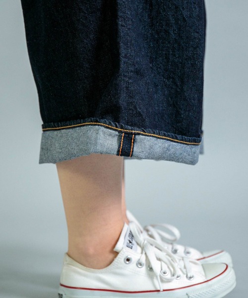 OMNIGOD（オムニゴッド）の「[ OMNIGOD womens / オムニゴッド ] 10ozデニム 5Pイージーワイドキュロット（デニムパンツ・レディース・ワンウォッシュ・3/2）」の12枚目の写真