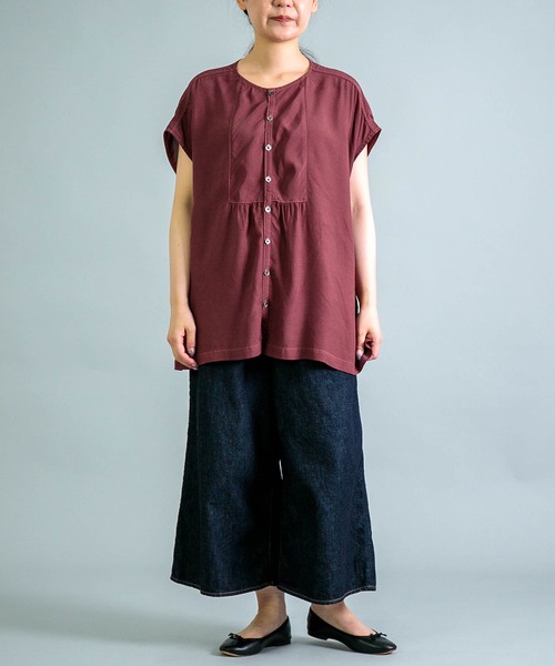 OMNIGOD - 10oz DENIM 5Pイージーワイドキュロットパンツ