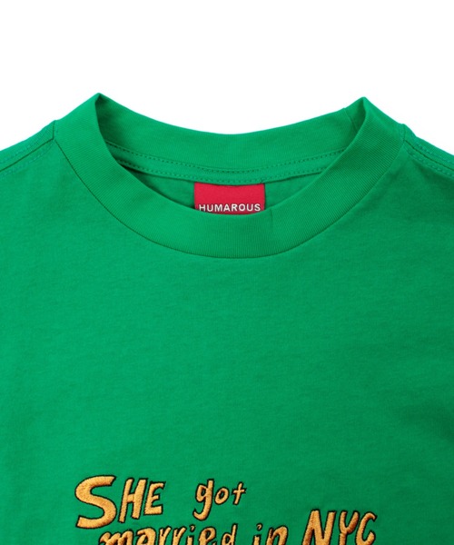 【新品未開封】コインランドリーTシャツ 【Rumania Montevideo】 セール】HUMAROUS マリッジ in NYC Tee（Tシャツ/カットソー