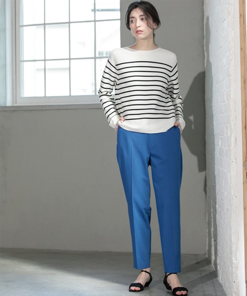 OPAQUE.CLIP（オペークドットクリップ）の「美脚ストレッチテーパードパンツ【洗濯機洗い可】（その他パンツ・レディース・ブラック/ライトグレー/パープル/ブルー系その他・36/34/40/38/42）」の20枚目の写真