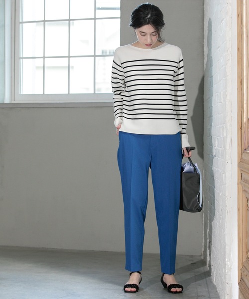 OPAQUE.CLIP（オペークドットクリップ）の「美脚ストレッチテーパードパンツ【洗濯機洗い可】（その他パンツ・レディース・ブラック/ライトグレー/パープル/ブルー系その他・36/34/40/38/42）」の22枚目の写真