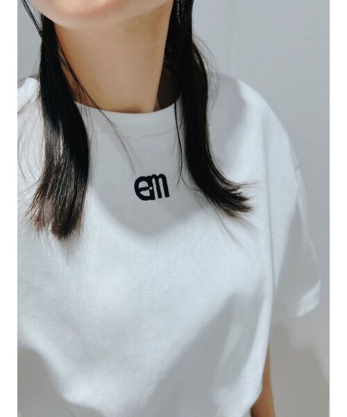 EATME（イートミー）の「エンブロイダリービッグTシャツ（Tシャツ/カットソー・レディース・ブラック/オフホワイト・FREE）」の11枚目の写真