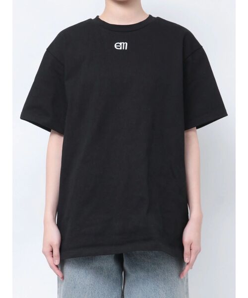 EATME（イートミー）の「エンブロイダリービッグTシャツ（Tシャツ/カットソー・レディース・ブラック/オフホワイト・FREE）」の12枚目の写真