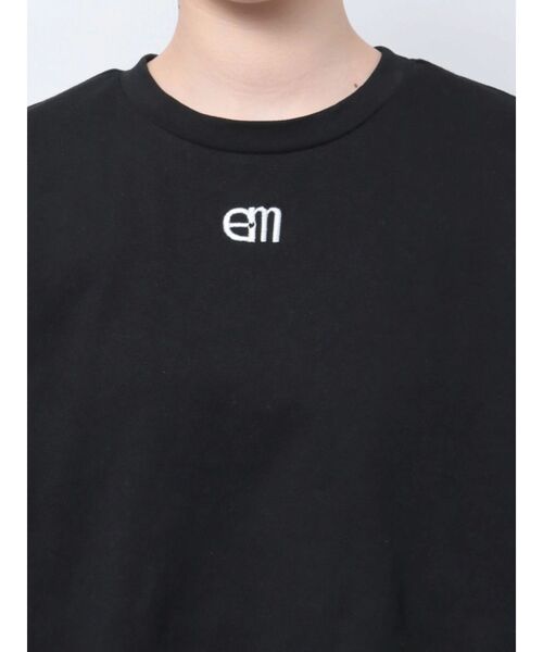 EATME（イートミー）の「エンブロイダリービッグTシャツ（Tシャツ/カットソー・レディース・ブラック/オフホワイト・FREE）」の15枚目の写真