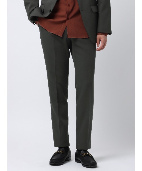 SUIT SQUARE(スーツスクエア)の「スマみえテーパードパンツ ウォッシャブル ストレッチ CROSS MOVA 無地 SL02(スラックス・メンズ・ベージュ系/グレー系/ネイビー系・S/M/L/LL/3L/SS)」の2枚目の写真