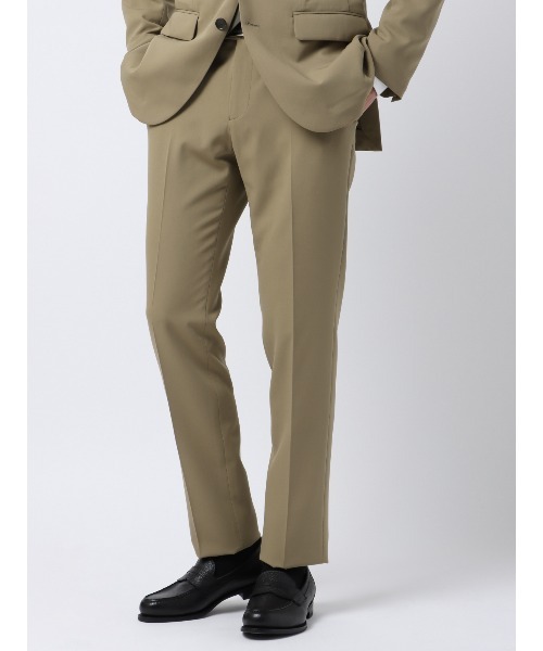 SUIT SQUARE(スーツスクエア)の「スマみえテーパードパンツ ウォッシャブル ストレッチ CROSS MOVA 無地 SL02(スラックス・メンズ・ベージュ系/グレー系/ネイビー系・S/M/L/LL/3L/SS)」の1枚目の写真